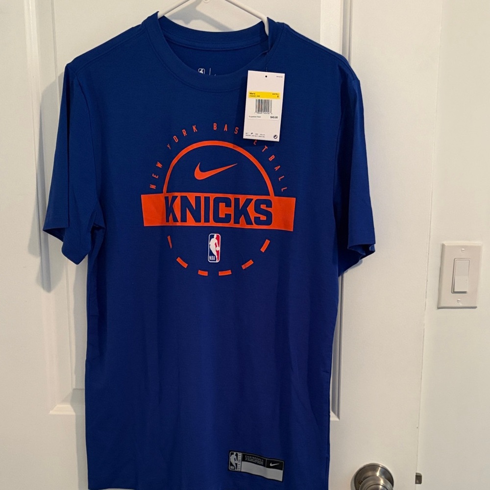Nike Dri-Fit Knicks Blue and Orange Tee
